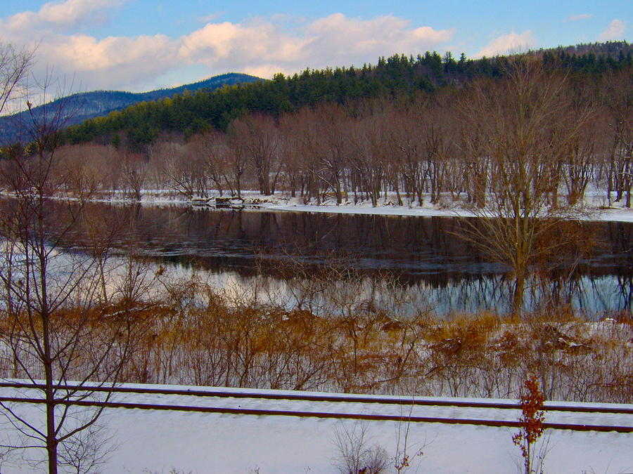 Androscoggin River in Winter 21 Photograph by George Ramos