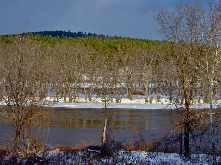 Androscoggin River in Winter 3 Photograph by George Ramos