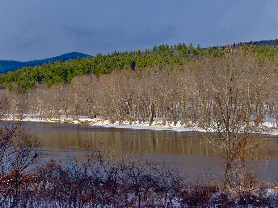Androscoggin River in Winter 4 Photograph by George Ramos