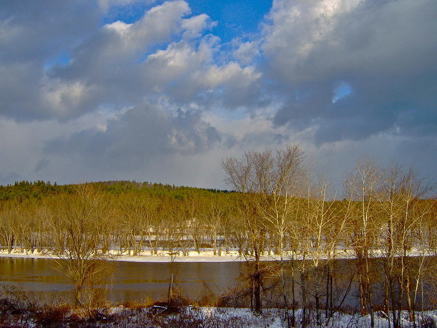 Androscoggin River in Winter 6 Photograph by George Ramos