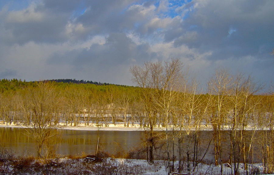 Androscoggin River in Winter 9 Photograph by George Ramos