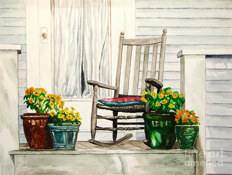 Andy's Front Porch Painting by Parker Jim