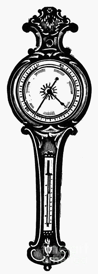 Aneroid Barometer, 1895 Photograph by Granger Aneroid Barometer, 1895 Photograph by Granger