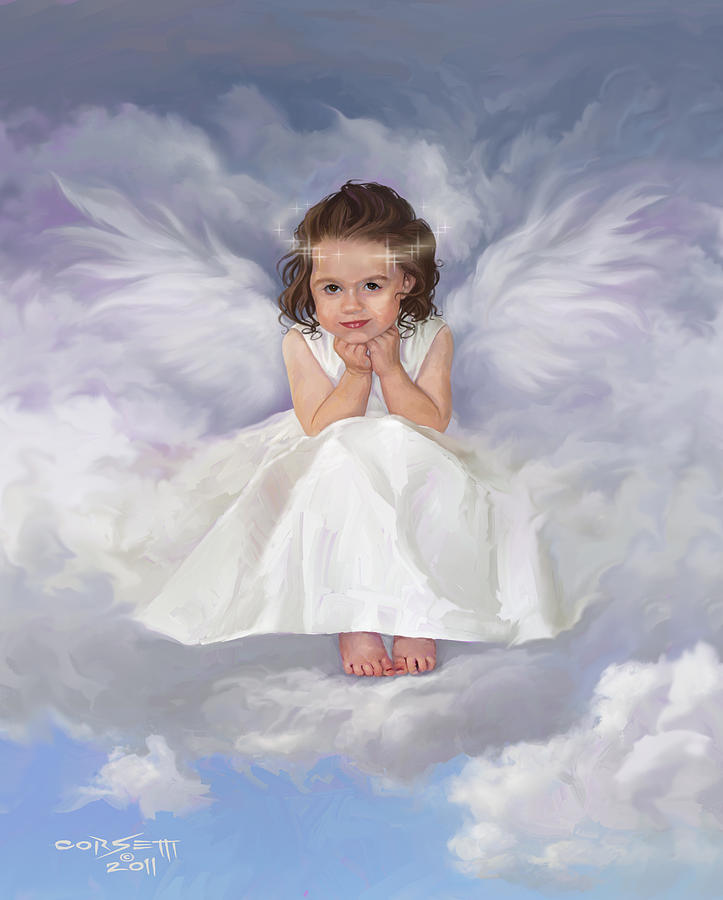 Angel 2 Painting by Robert Corsetti