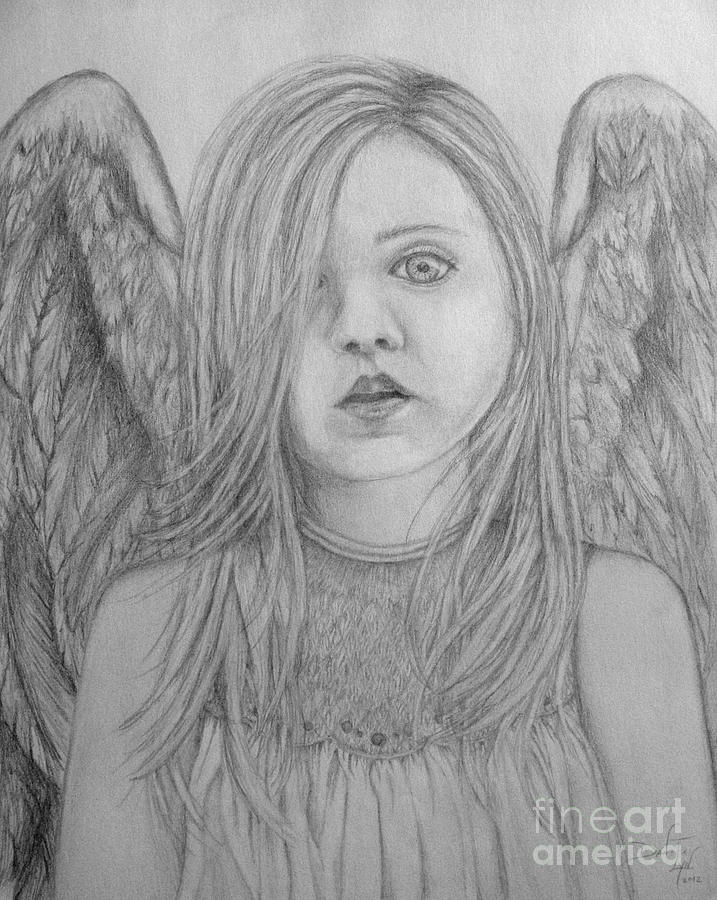 Angel Eyes Drawing by Danita Lyn Fine Art America