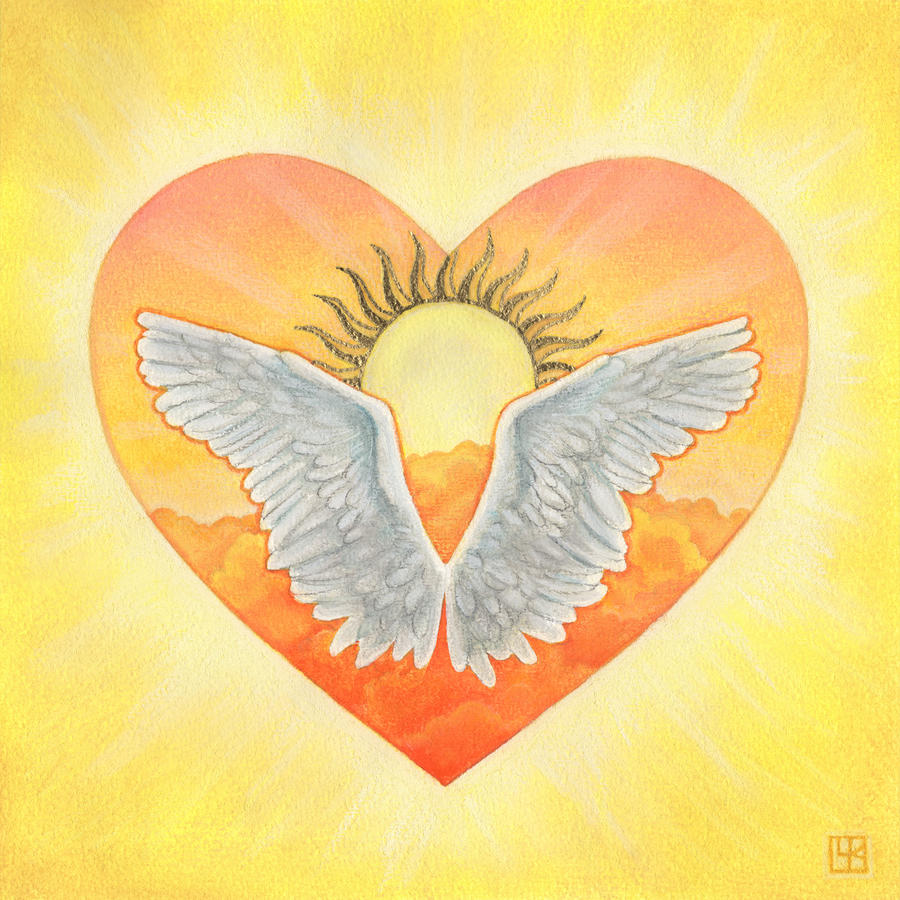Sunset Mixed Media - Angel by Lisa Kretchman