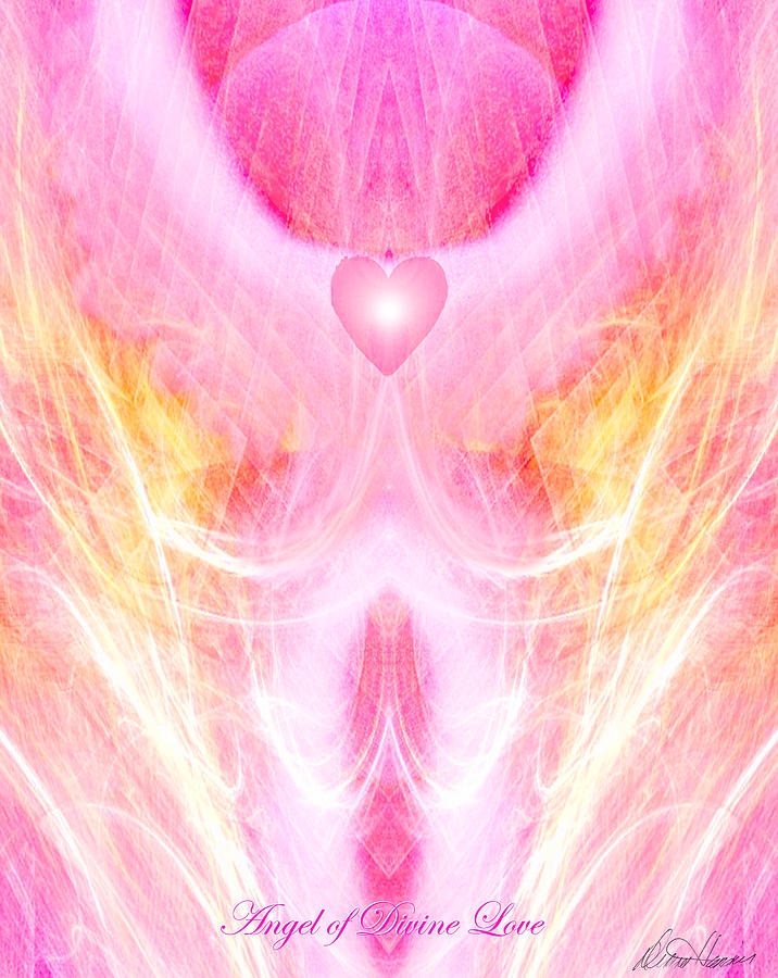 Angel of Divine Love Digital Art by Diana Haronis