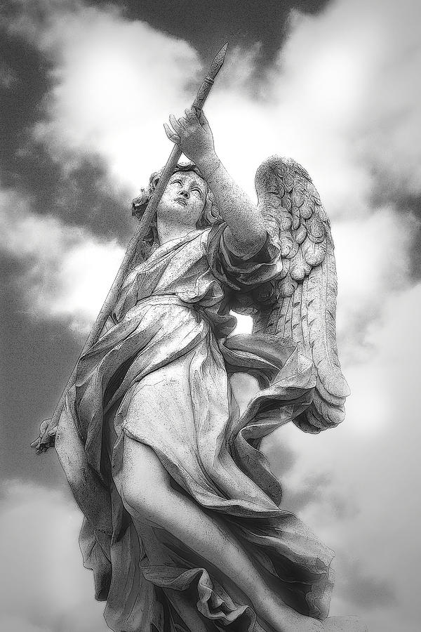 Angel with Lance Photograph by John Bartosik