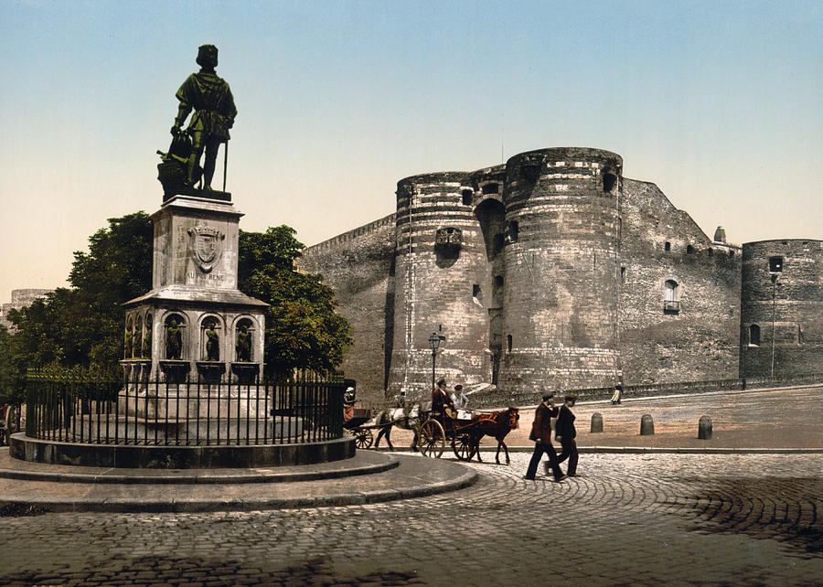 Angers France - Statue and Castle of King Rene Photograph by International  Images