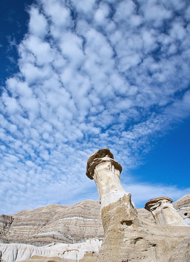 Angled Hoodoo And Clouds Photograph by David Kleinsasser