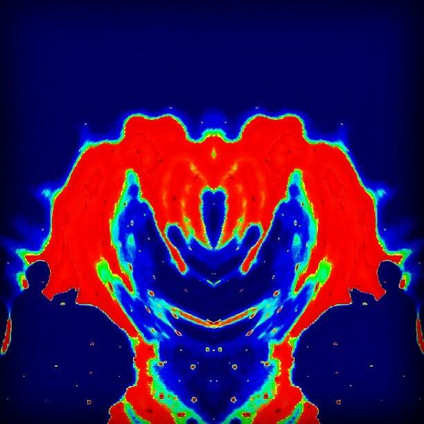 Profile Photograph - Angry Heart, Abstract Art #original by Fotochoice Photography