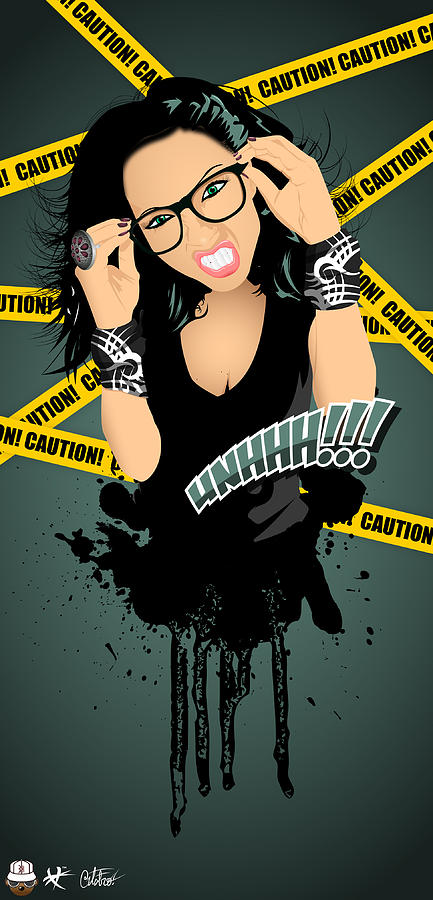 Girl Digital Art - Angry Hipsters are Sexy by Devin Green Girl Digital Art - Angry Hipsters are Sexy by Devin Green