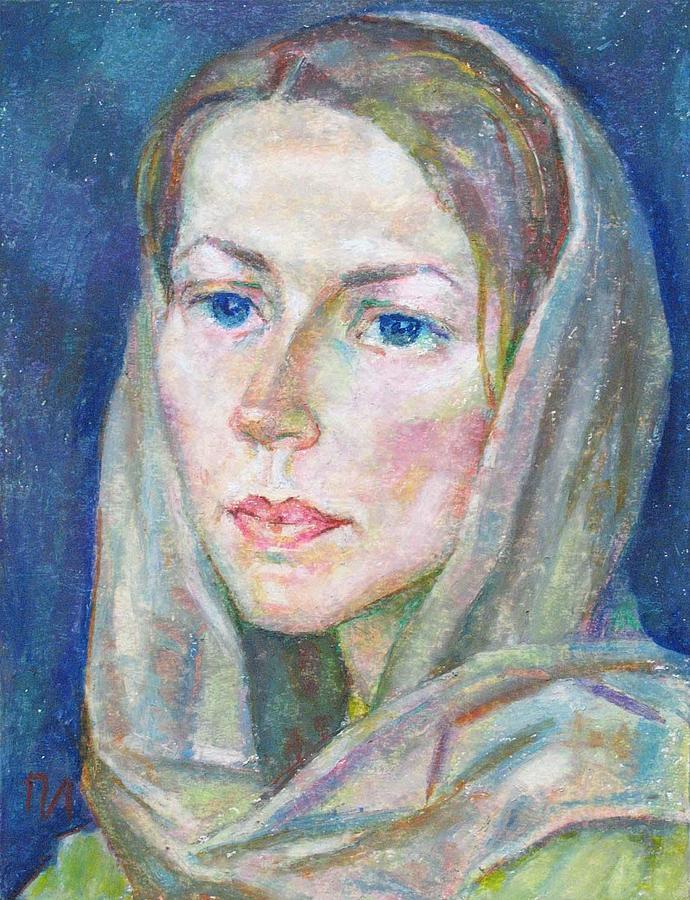 Portrait Painting - Anna Grachev by Leonid Petrushin