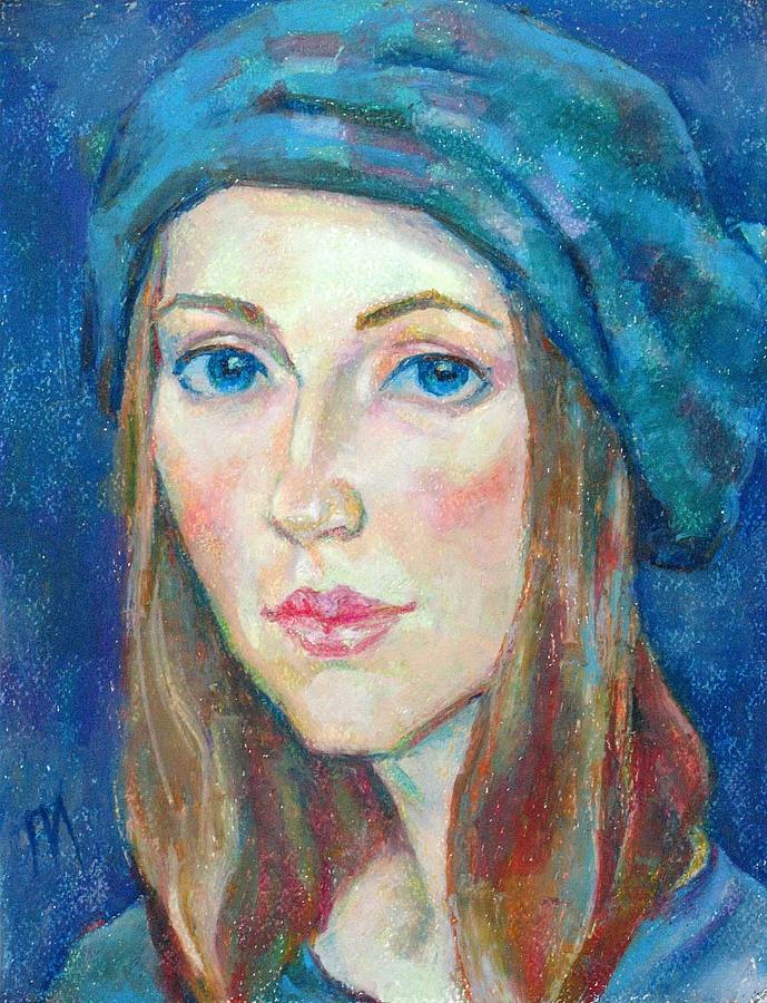 Portrait Painting - Anna Kuznetsova by Leonid Petrushin