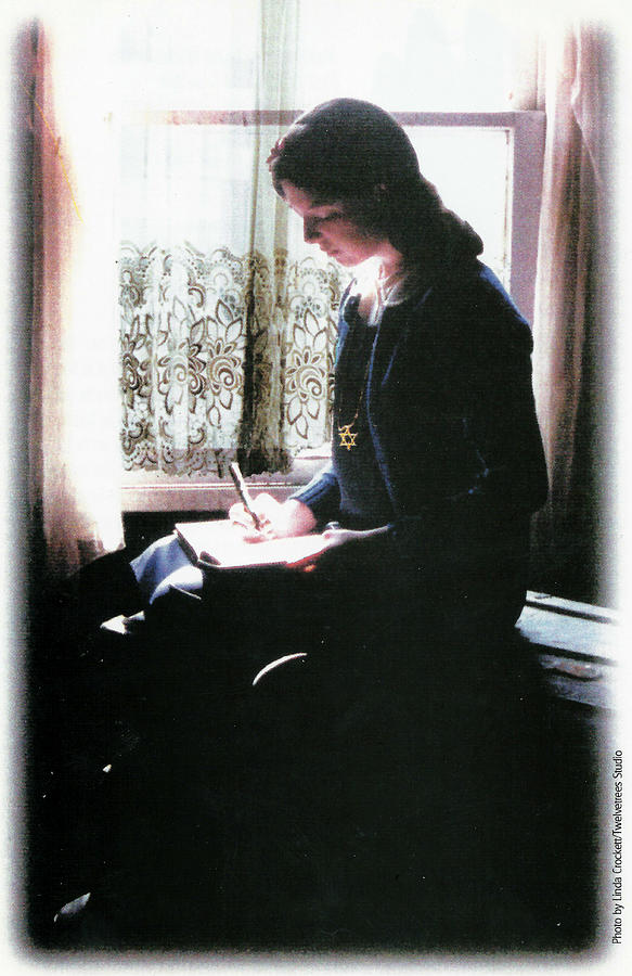 Vintage Photograph - Anne Frank by Linda Crockett