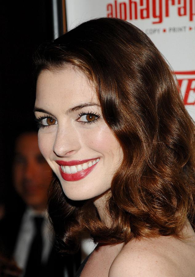 Anne Hathaway Photograph - Anne Hathaway At Arrivals For 55th by Everett