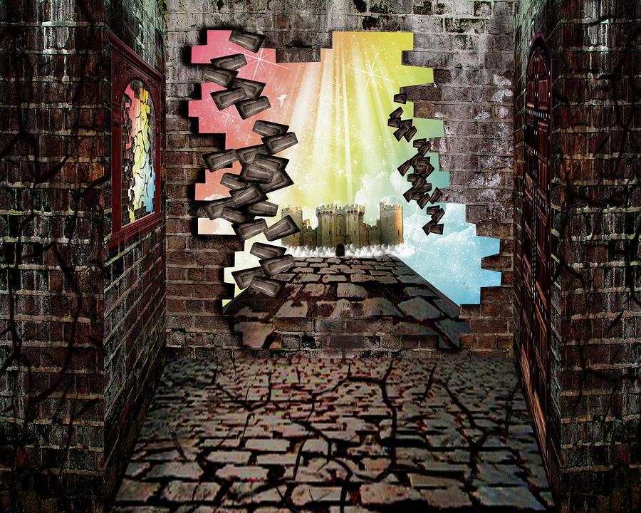 Another Brick In The Wall Digital Art by Lisa Evans - Pixels