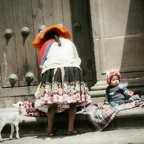 Work Photograph - Another Day At #work In A #cuzco #street by Yannick Menard