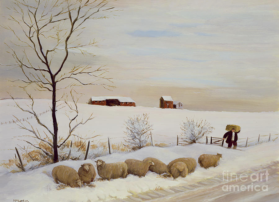 Another Hard Winter Painting by Margaret Loxton