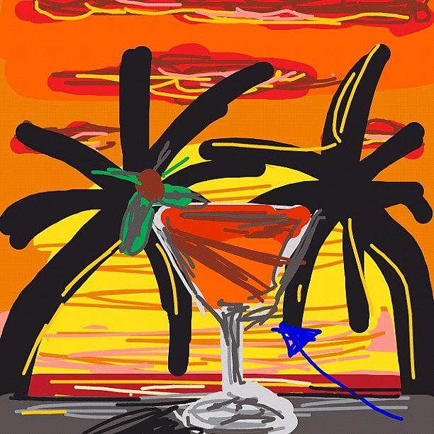 Martini Photograph - Another Quick Draw #drawing by Kidface Anbessa-Ebanks