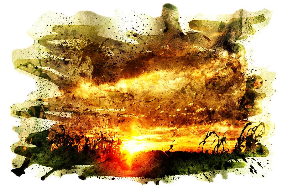 Another Sunset Digital Art by Andrea Barbieri