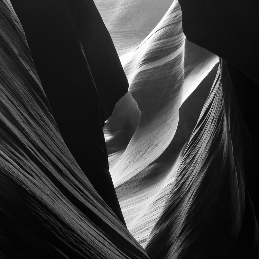 Antelope Canyon Sandstone Abstract Photograph by Mike Irwin