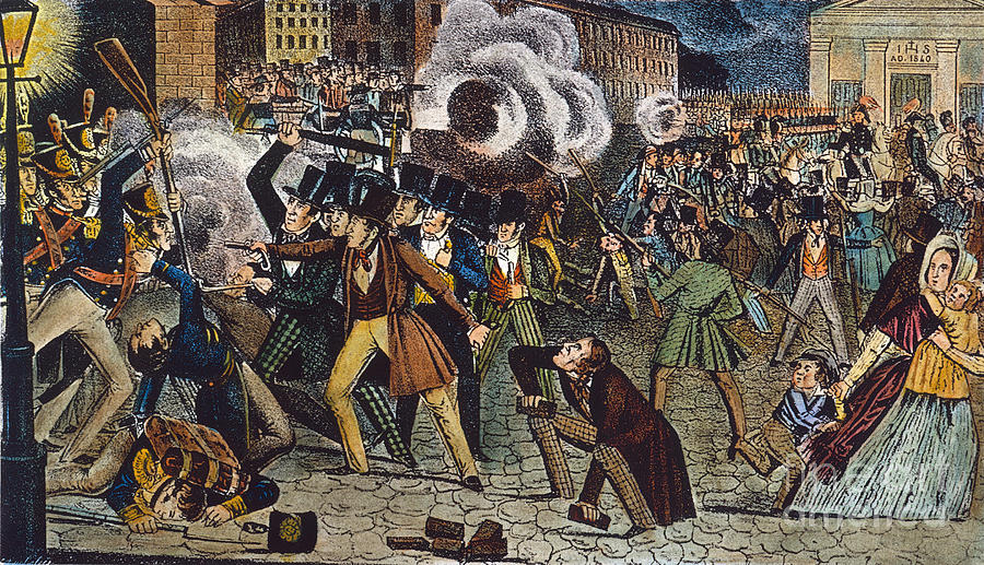 Philadelphia Photograph - Anti-catholic Mob, 1844 by Granger