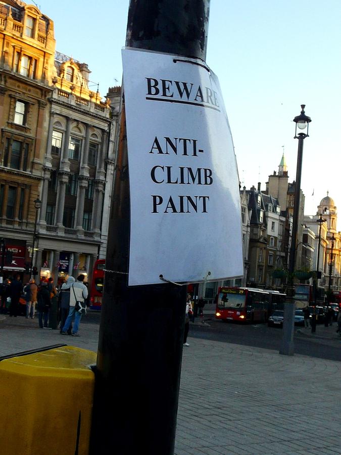 London Photograph - Anti-climb Paint by Rdr Creative