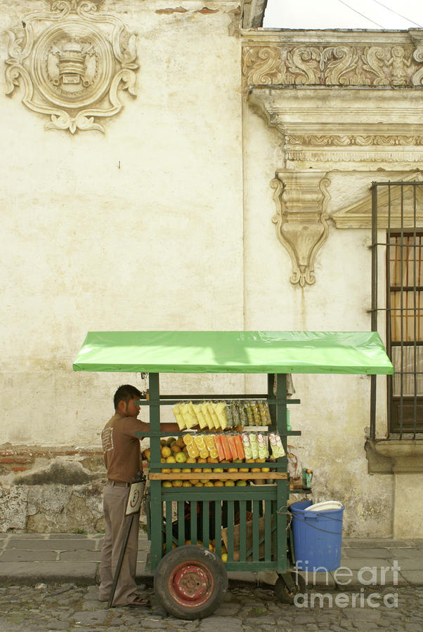 Antigua Fruit Vendor Photograph by John  Mitchell
