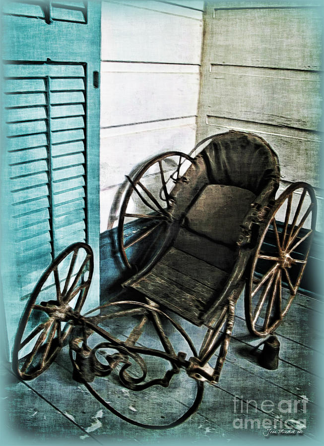 Transportation Photograph - Antique Baby Carriage by Joan  Minchak