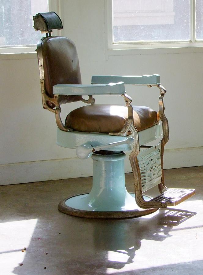 Antique Barber Chair Photograph
