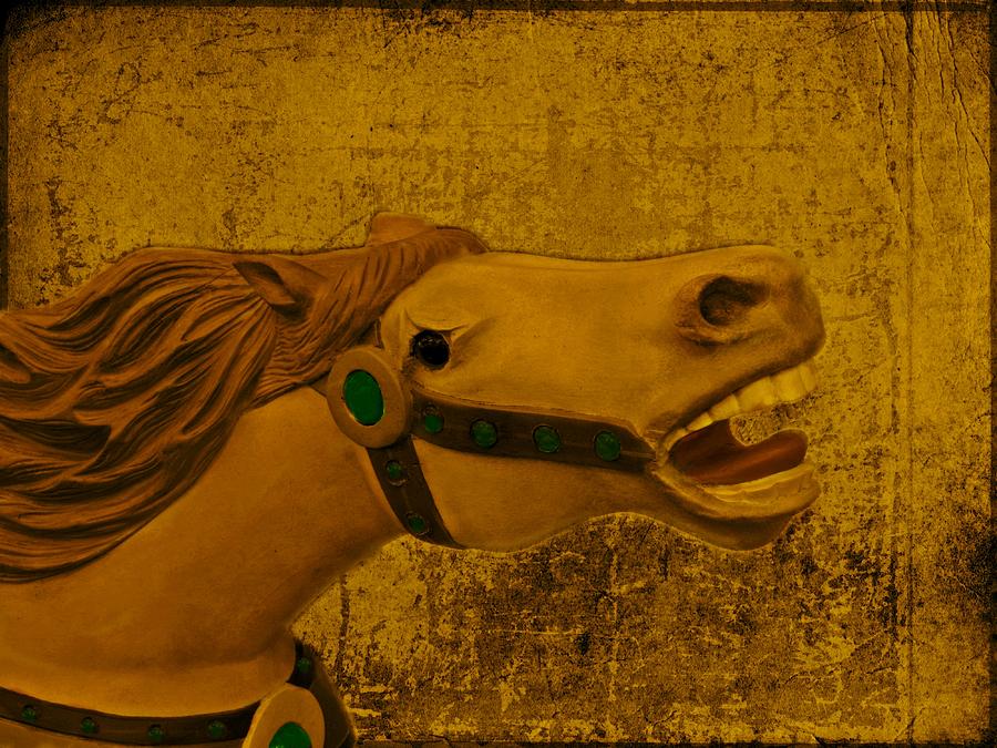 Antique Carousel Appaloosa Horse Photograph by David Dehner