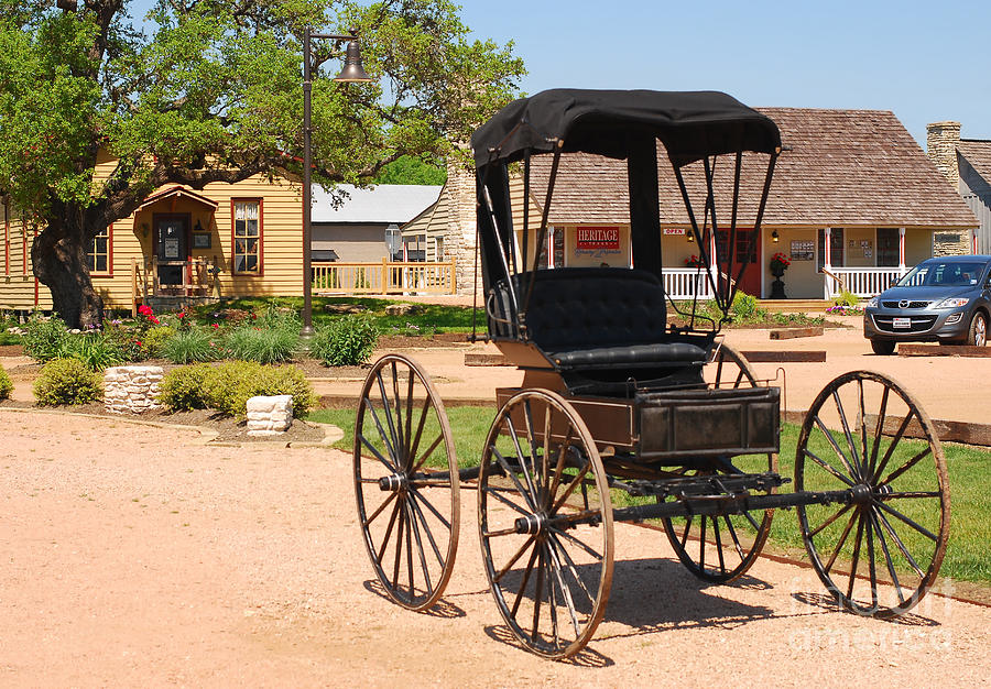 Antique Carriage in Round Top Texas  Photograph by Connie Fox