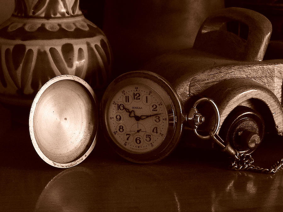 Antique clock Photograph by Alessandro Della Pietra