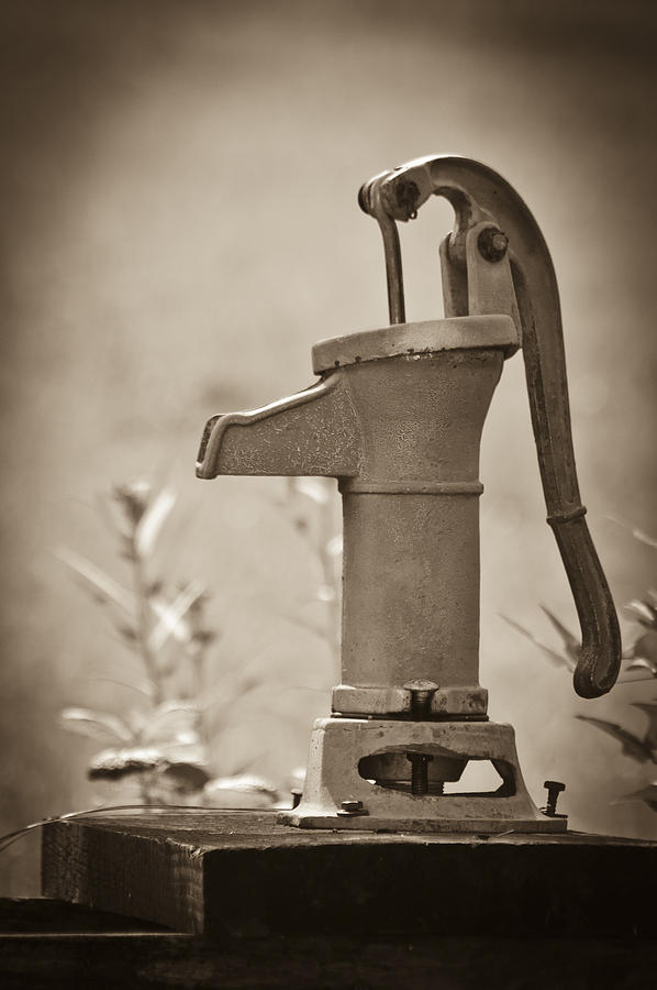 Antique Hand Water Pump Photograph by Carolyn Marshall