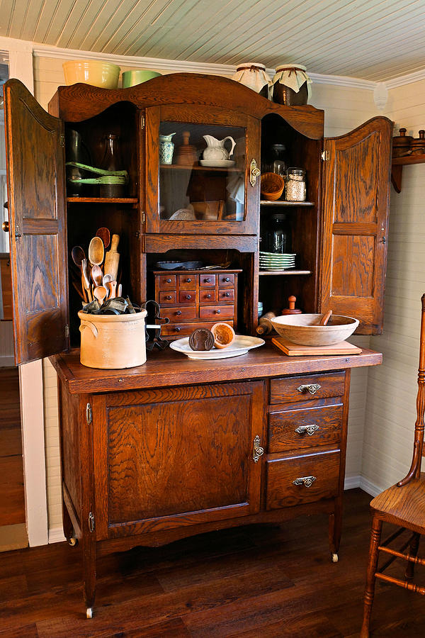 Antique Hoosier Cabinet Photograph by Carmen Del Valle