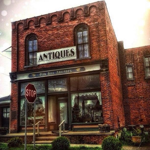 Sketch Photograph - Antique Stop by Maury Page