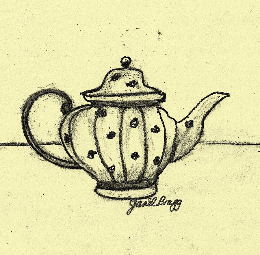Black teapot and teacup sketch, Drink Illustration, Mug, cafe, coffee png |  PNGEgg
