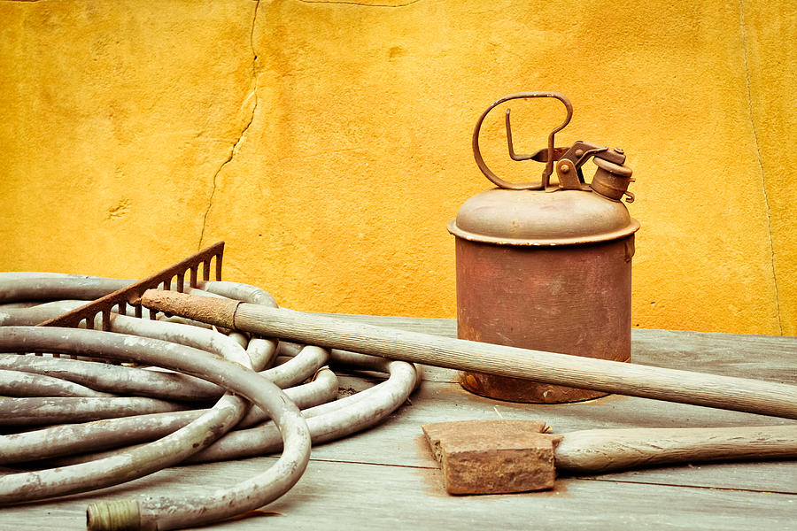 Still Life Photograph - Antique tools by Tom Gowanlock