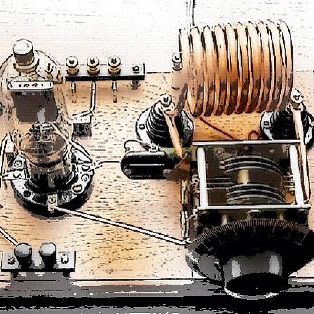 Radio Photograph - Antique Transmitter by Edward Sobuta
