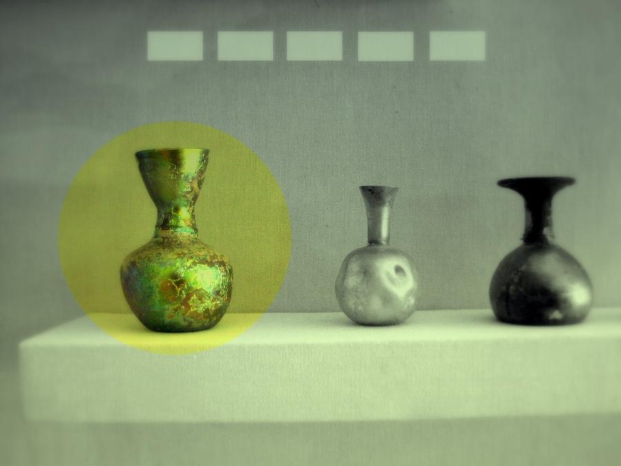 Antique Vases Still Life Altered II Photograph by Kathleen Grace