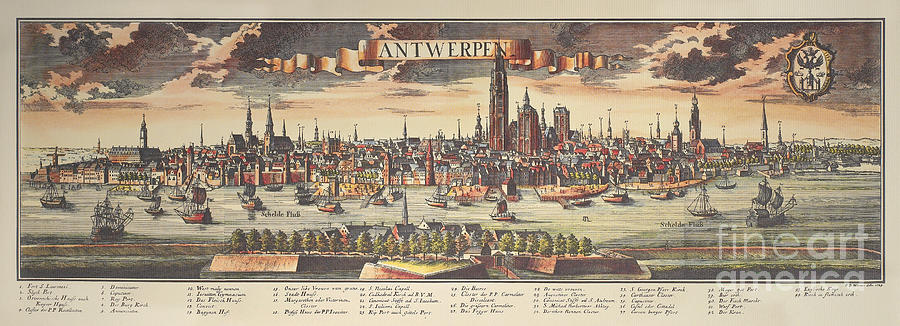 Antwerp, 1729 Photograph by Granger