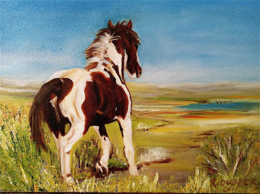 Wild Horses Painting - Apache by Rachel Dubber Wild Horses Painting - Apache by Rachel Dubber