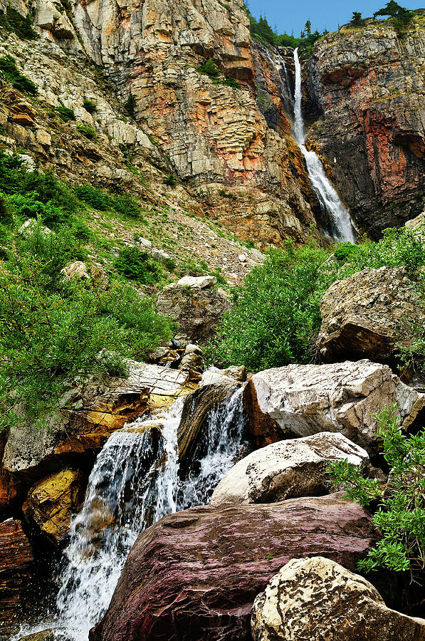 Apikuni Falls Photograph by Greg Norrell
