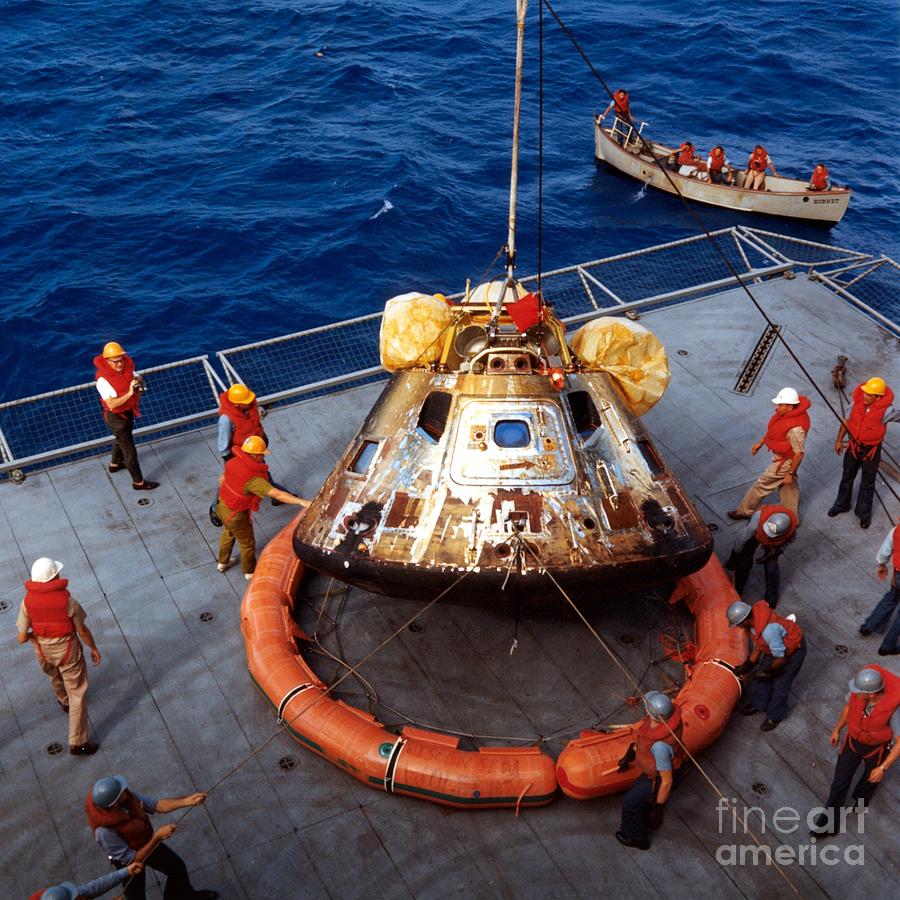 Apollo 11 Cm Recovery Photograph by Nasa