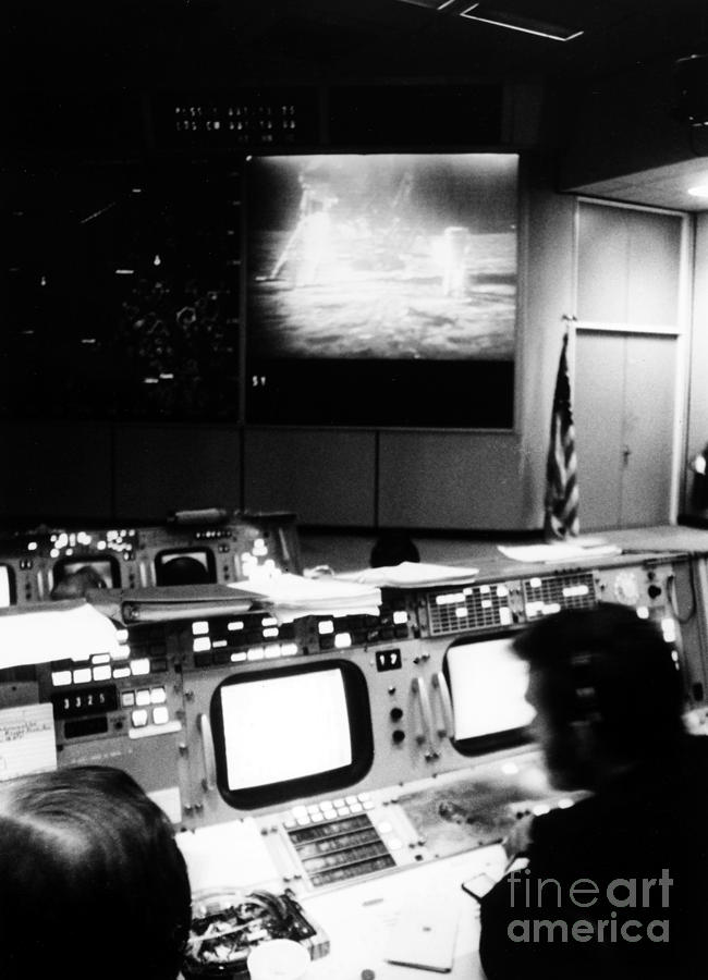 Apollo 11: Mission Control Photograph by Granger