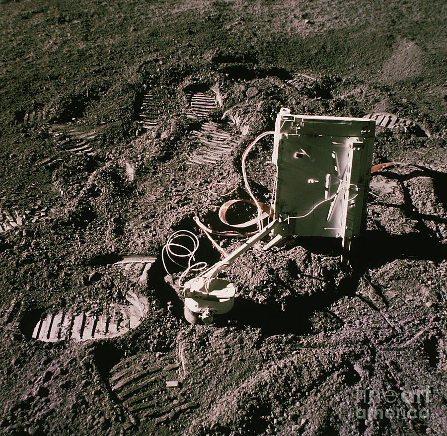 Space Photograph - Apollo 15 Lunar Experiment by Nasa