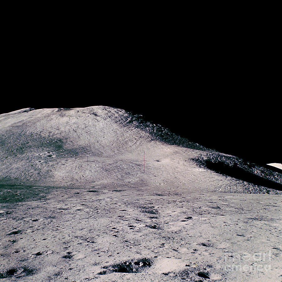 Apollo 15 Lunar Landscape Photograph by Nasa