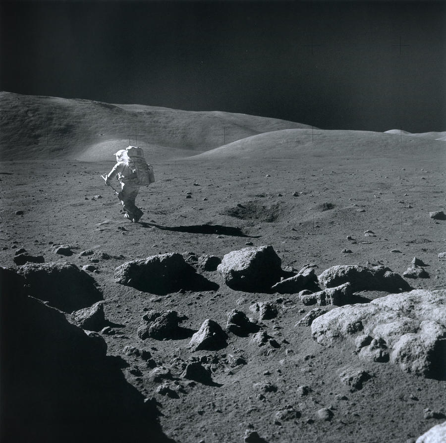 Space Photograph - Apollo 17 Astronaut by Nasavrs