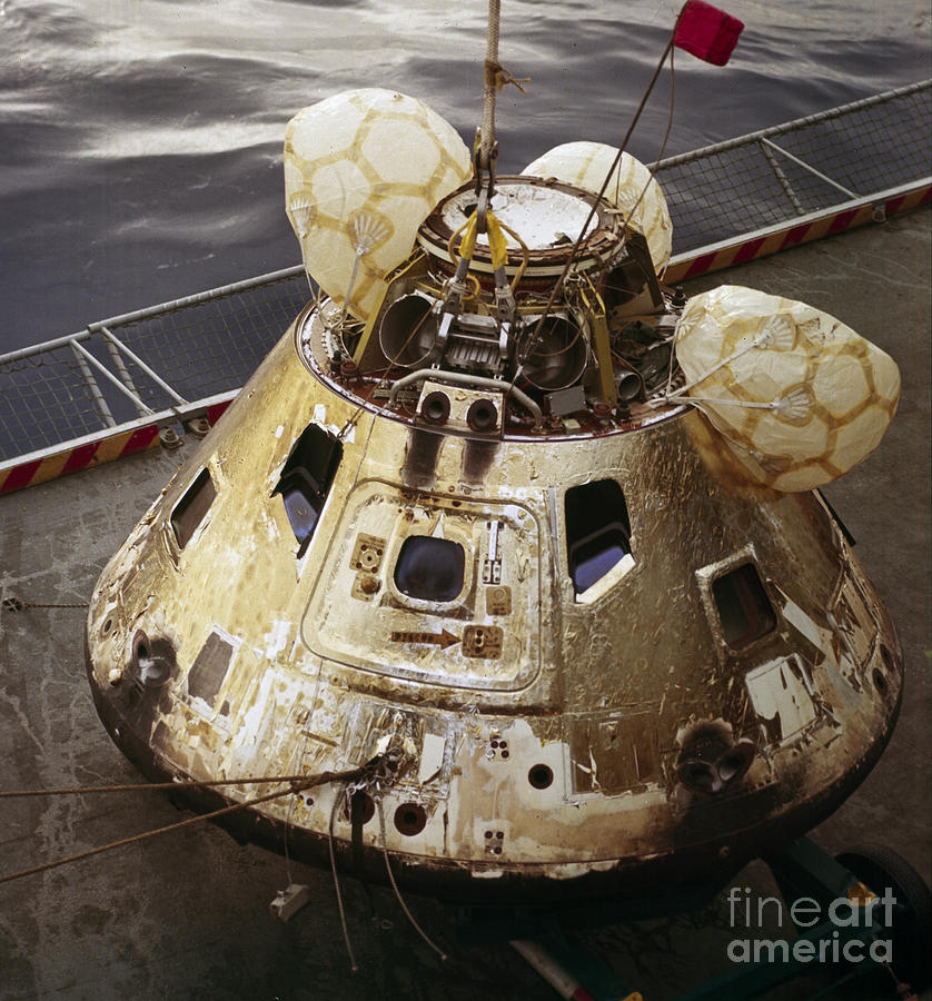 Apollo 8 Capsule Recovery Photograph by Nasa